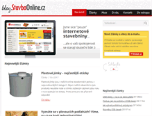 Tablet Screenshot of blog.stavbaonline.cz